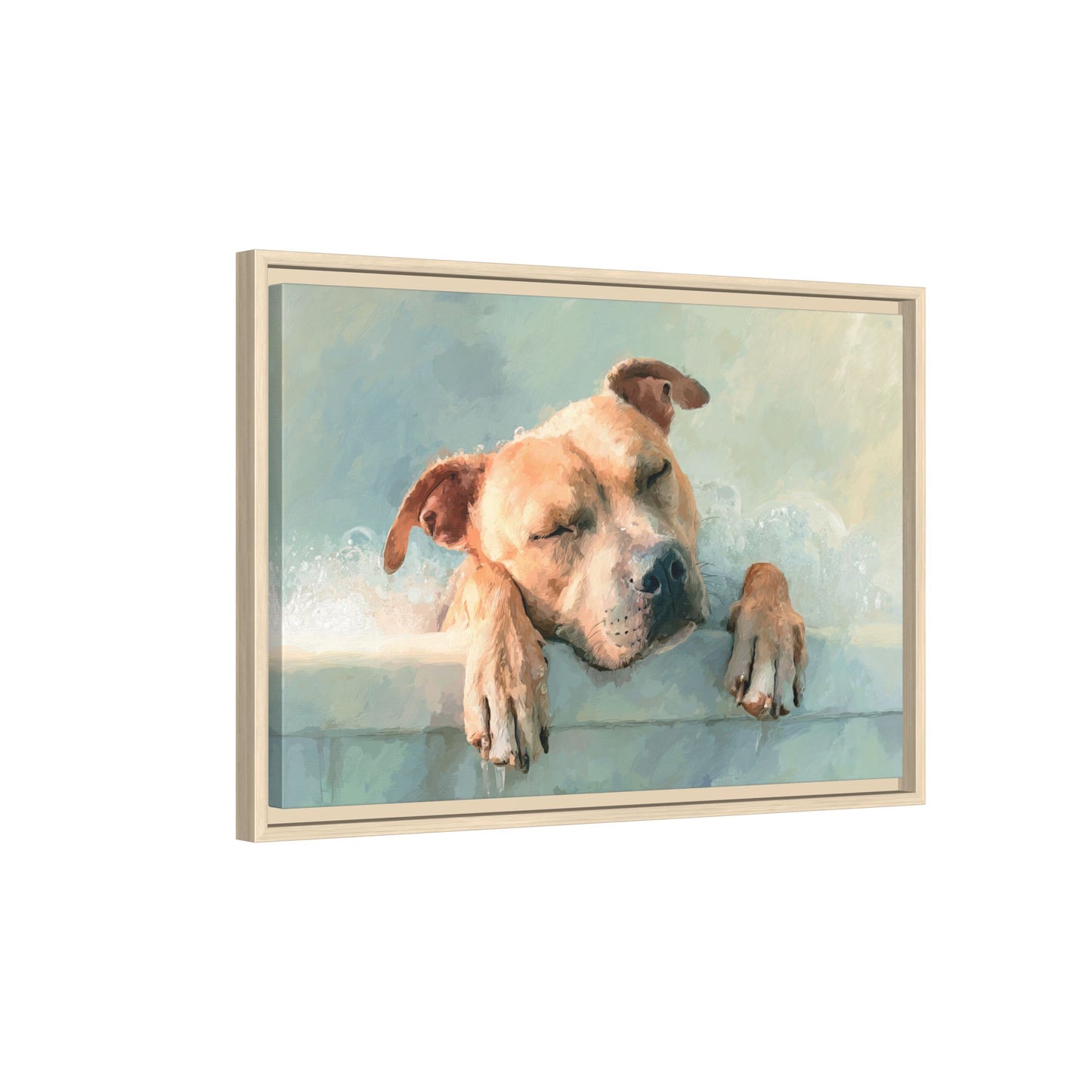 Cozy Dog Portrait | Serene Animal Artwork for Warm Spaces