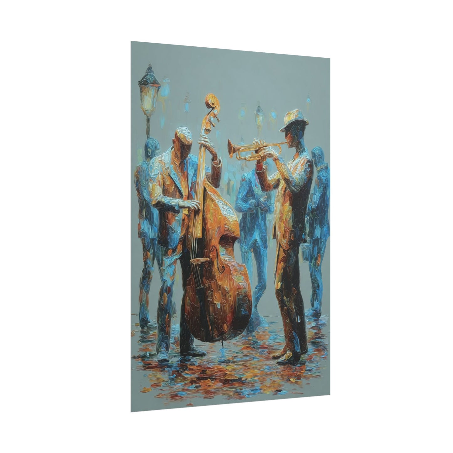Colorful Jazz Musicians Art for Music Enthusiasts
