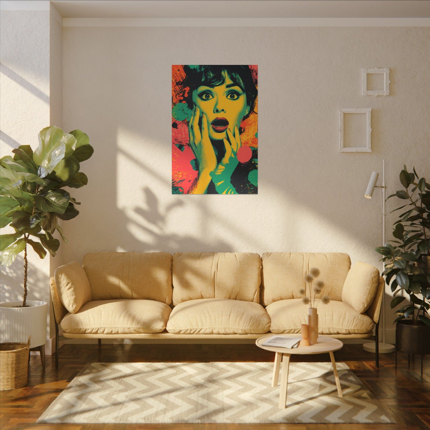 Surreal Pop Art Woman – Vibrant Modern Wall Art