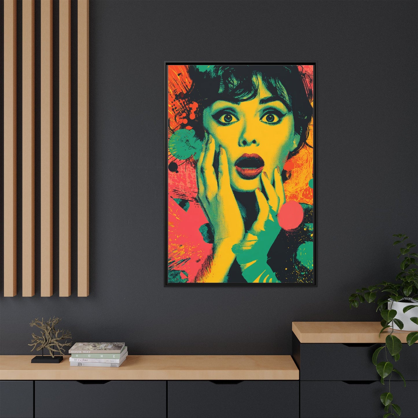 Surreal Pop Art Woman – Vibrant Modern Wall Art