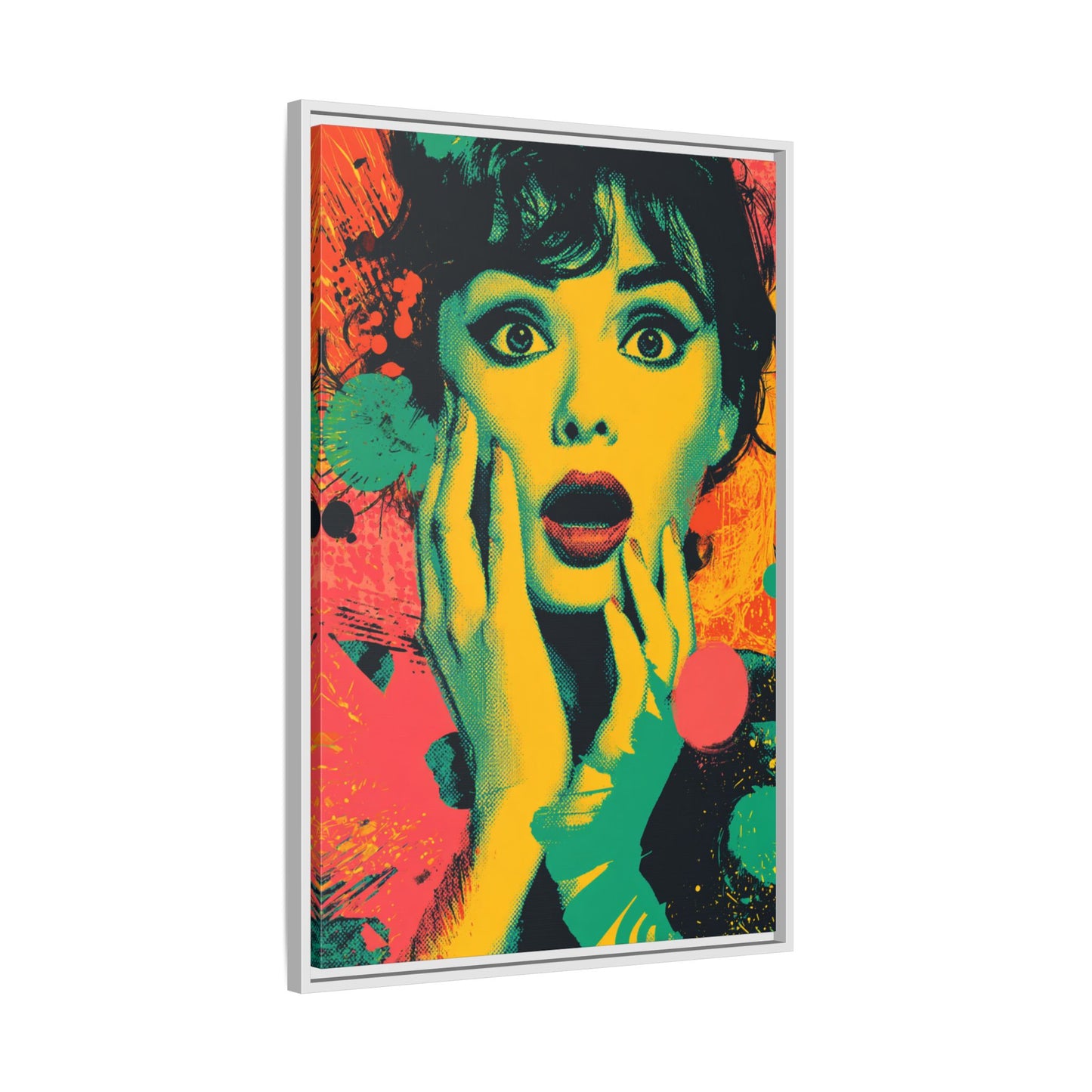 Surreal Pop Art Woman – Vibrant Modern Wall Art