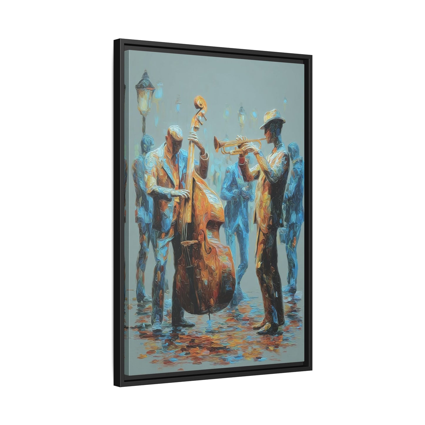 Colorful Jazz Musicians Art for Music Enthusiasts