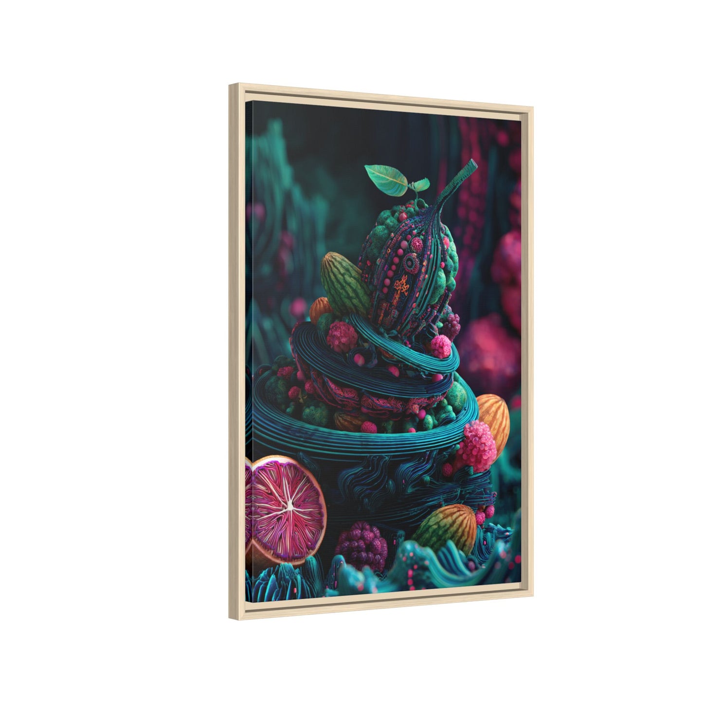 Surreal Fruit Fantasy Art - Vibrant Digital Design