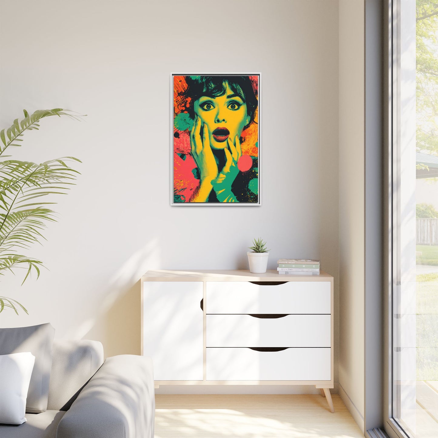 Surreal Pop Art Woman – Vibrant Modern Wall Art