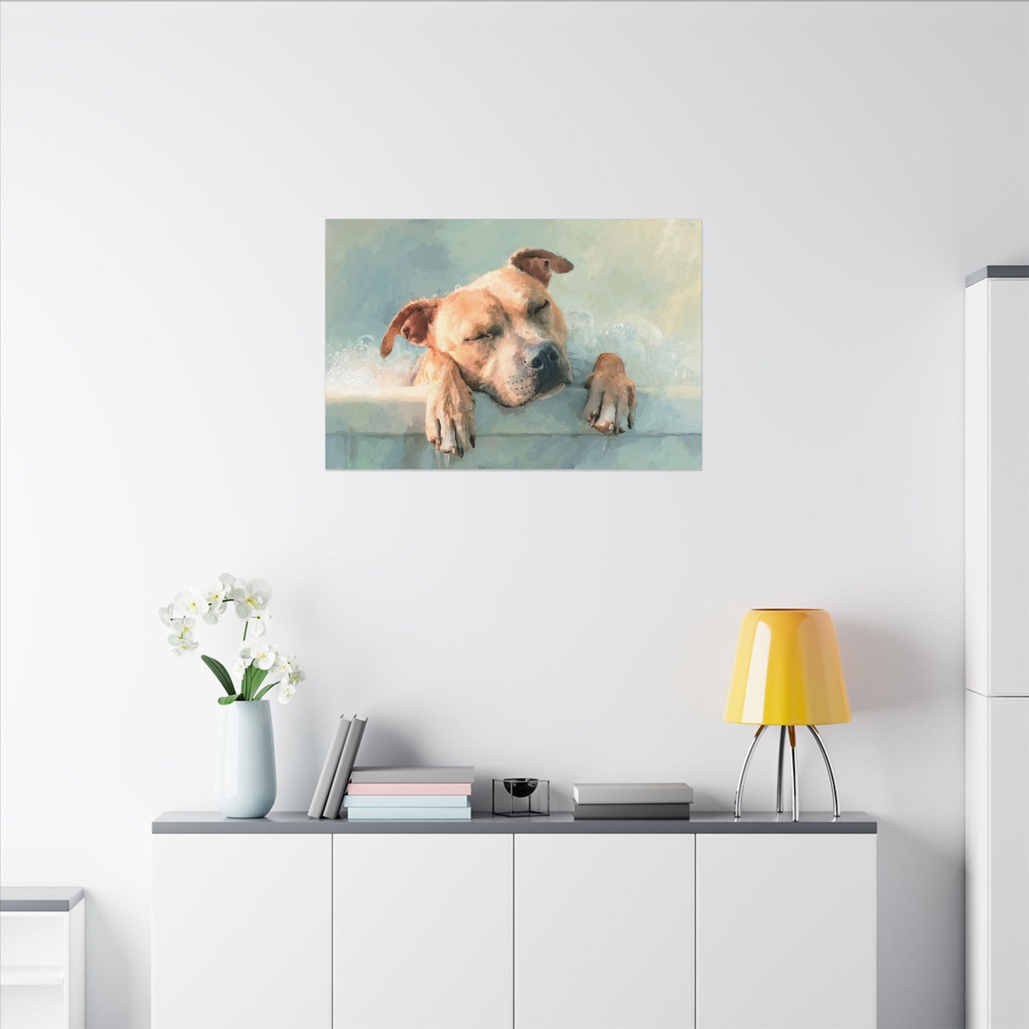 Calming Canine Portrait - Serene Dog Art Print