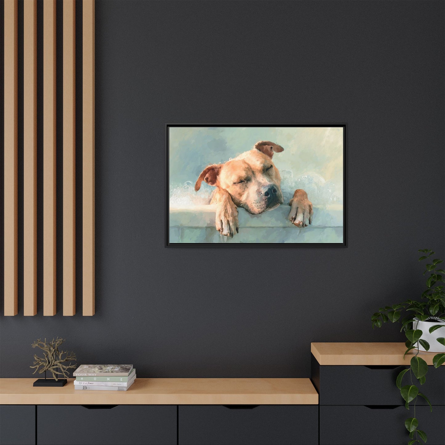 Calming Canine Portrait - Serene Dog Art Print