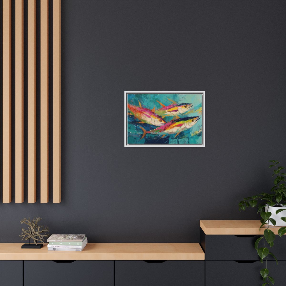 Colorful Fish Underwater Scene Art - Vibrant Coastal Decor