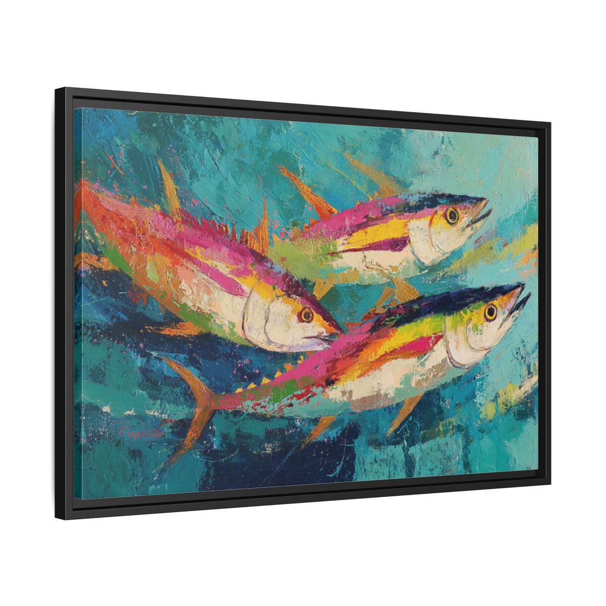 Colorful Fish Underwater Scene Art - Vibrant Coastal Decor