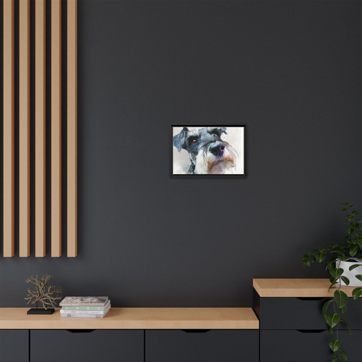 Copy of Miniature Schnauzer Canvas Print – Watercolor Dog Wall Art