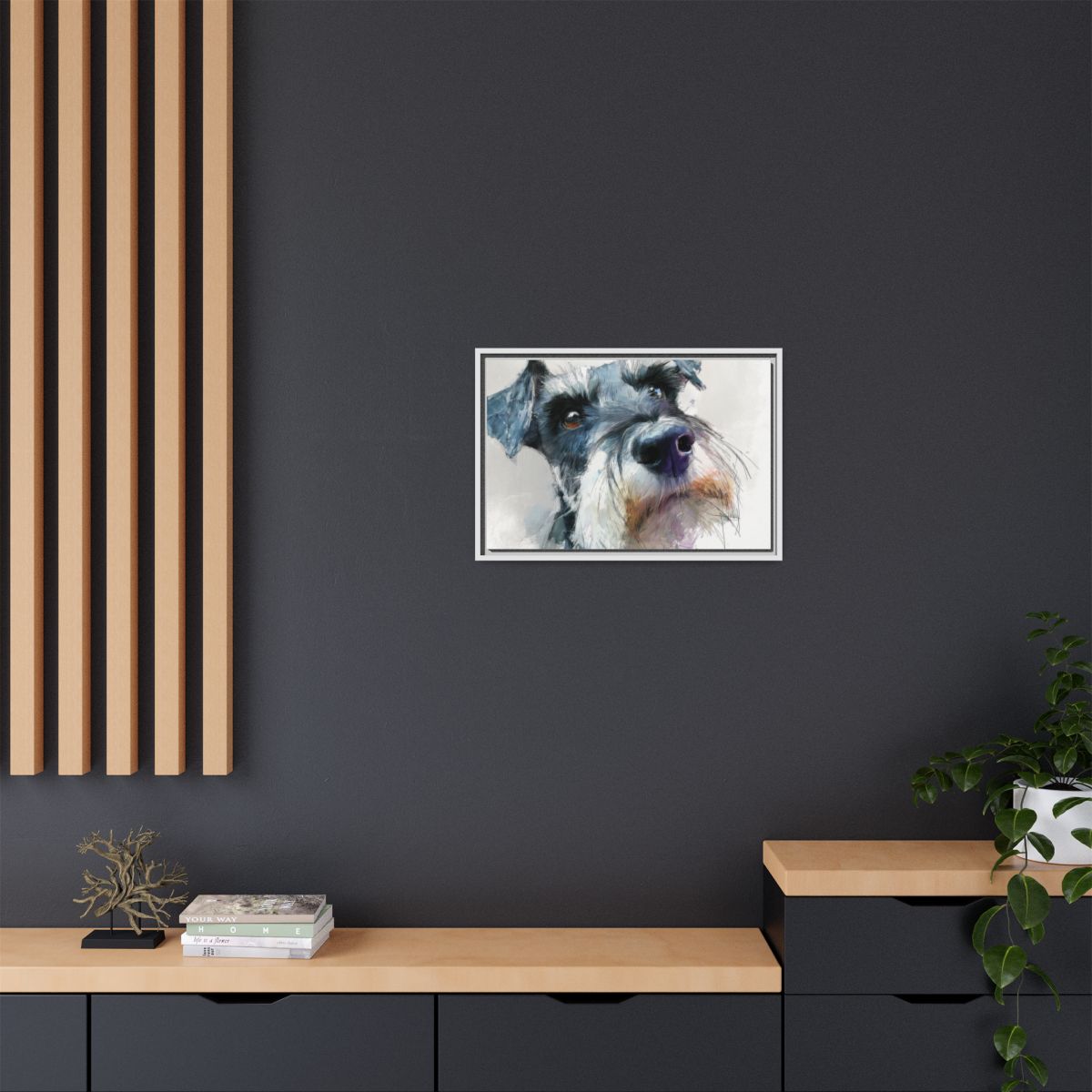 Copy of Miniature Schnauzer Canvas Print – Watercolor Dog Wall Art