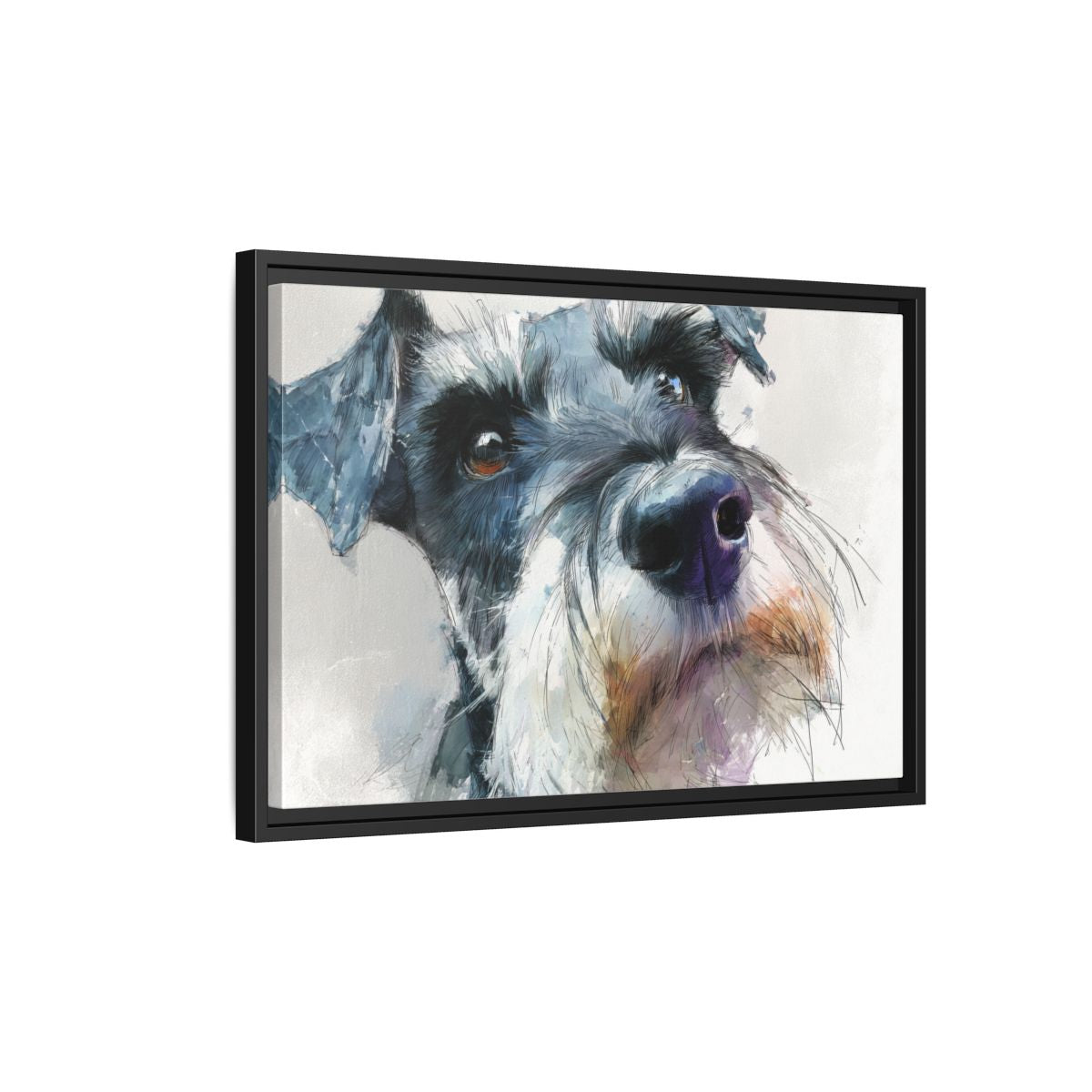 Copy of Miniature Schnauzer Canvas Print – Watercolor Dog Wall Art