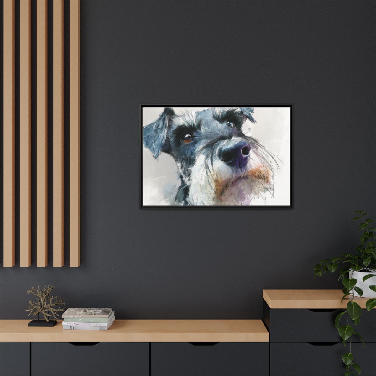 Copy of Miniature Schnauzer Canvas Print – Watercolor Dog Wall Art