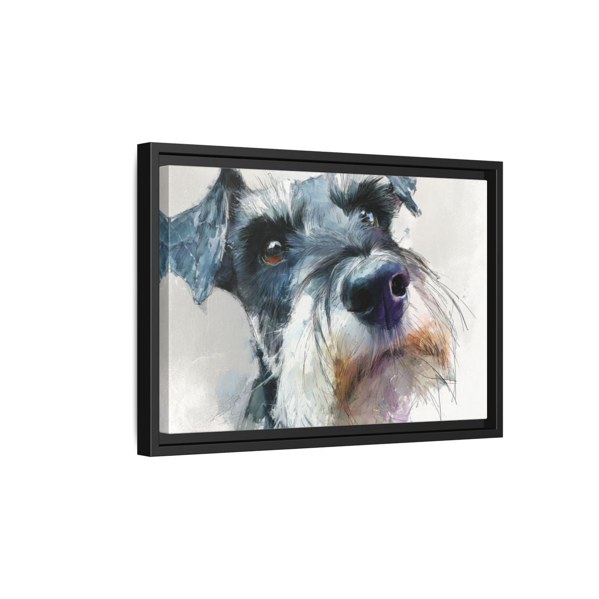 Copy of Miniature Schnauzer Canvas Print – Watercolor Dog Wall Art