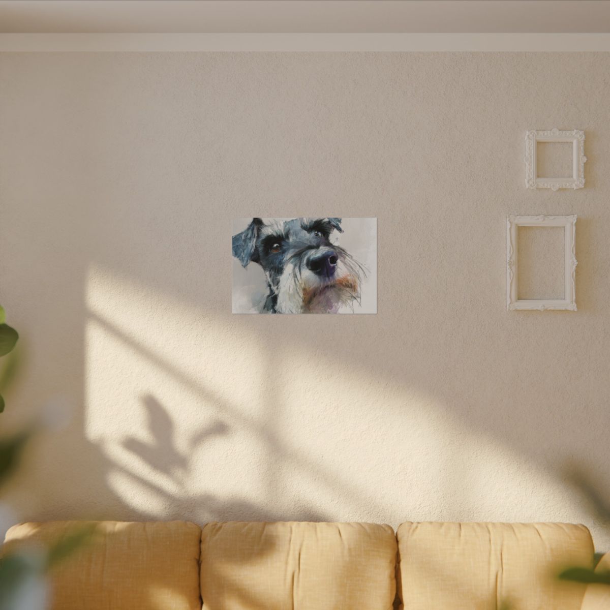 Copy of Miniature Schnauzer Canvas Print – Watercolor Dog Wall Art
