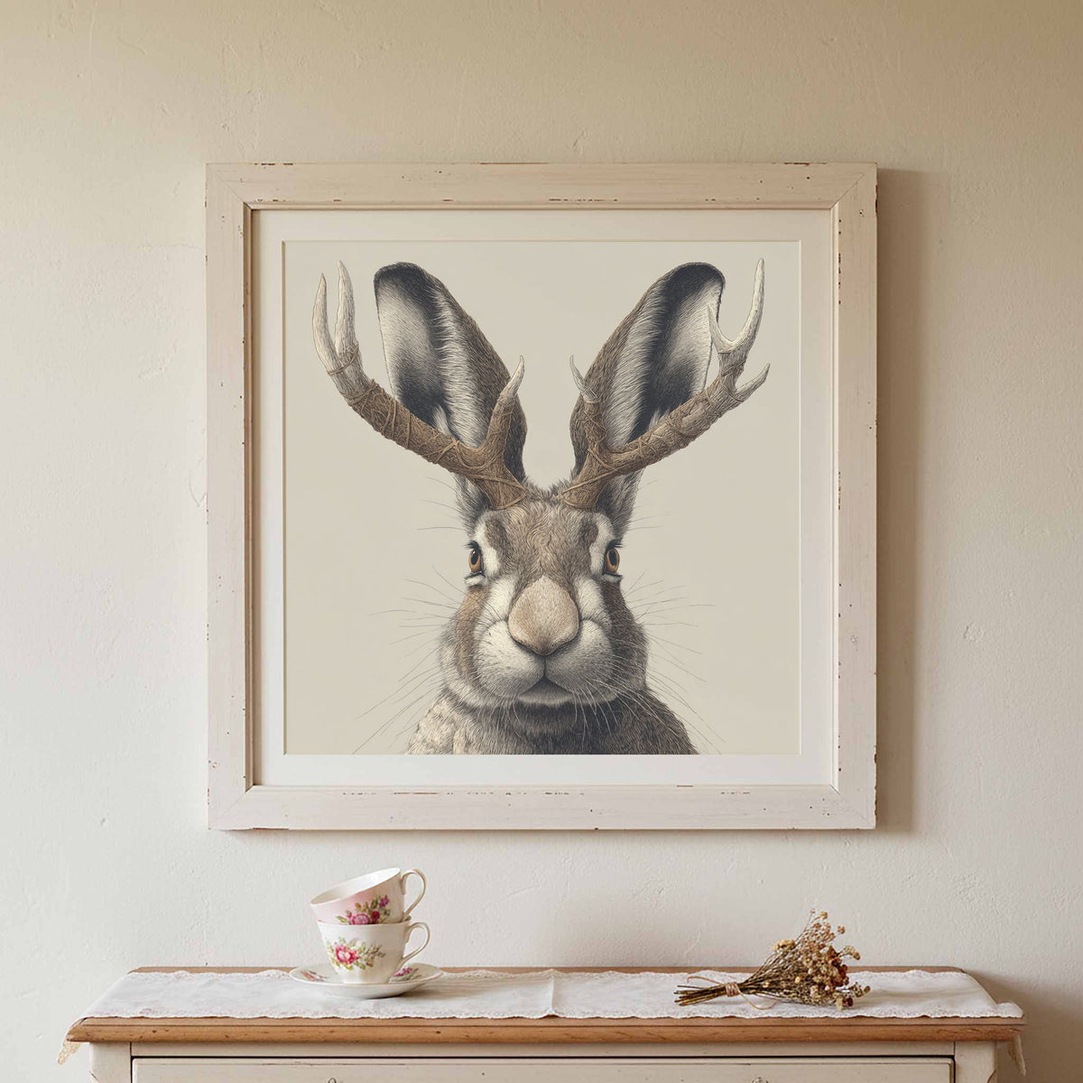 Myth, Faith & Folklore — jackalope art print mythical creature wall decor canvas