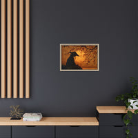 Serene Silhouette of Contemplation | Asian-Inspired Artwork