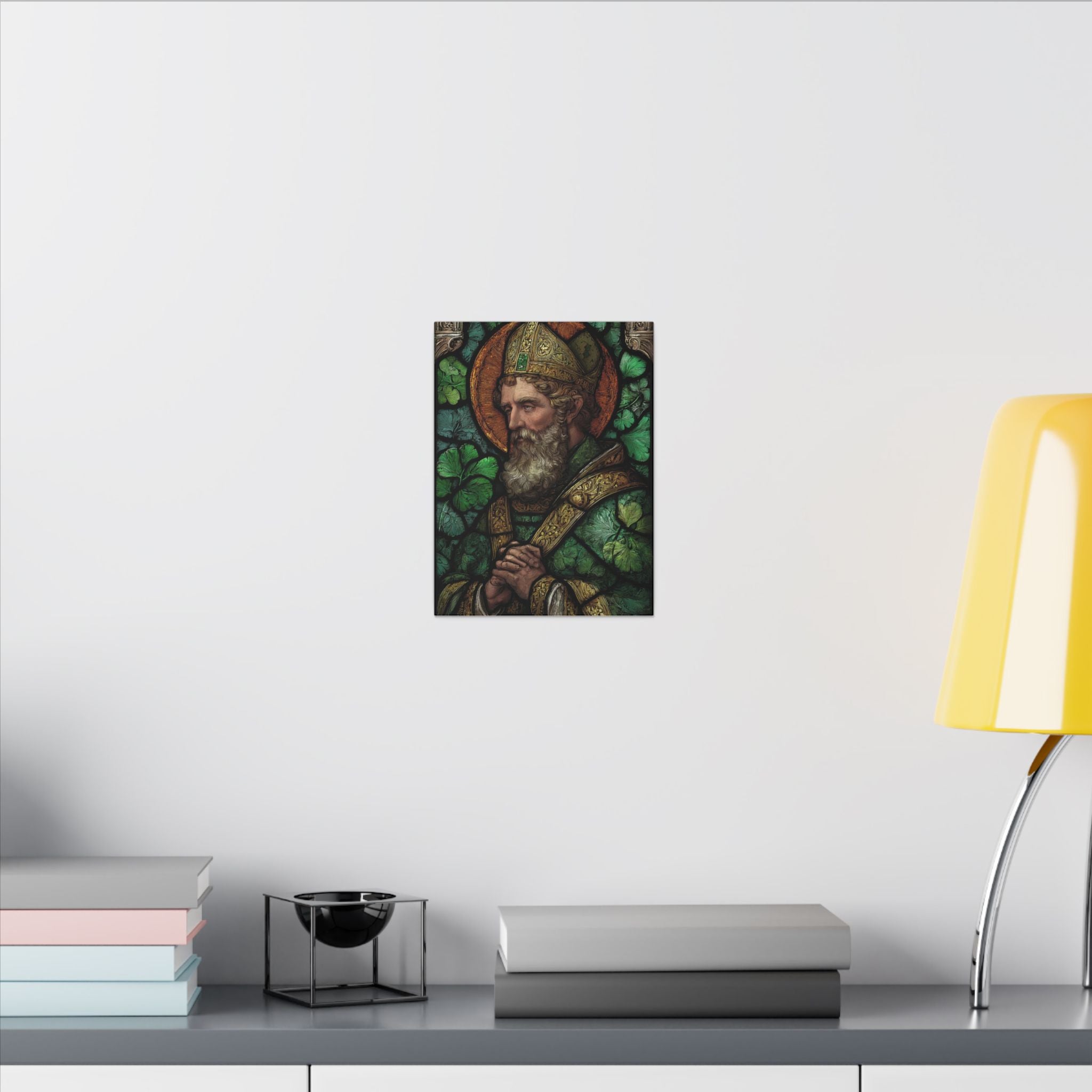 Saint Artwork | Irish Heritage Art | Traditional Green Tones