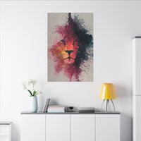 Majestic Lion Watercolor Art | Vibrant Animal Portrait