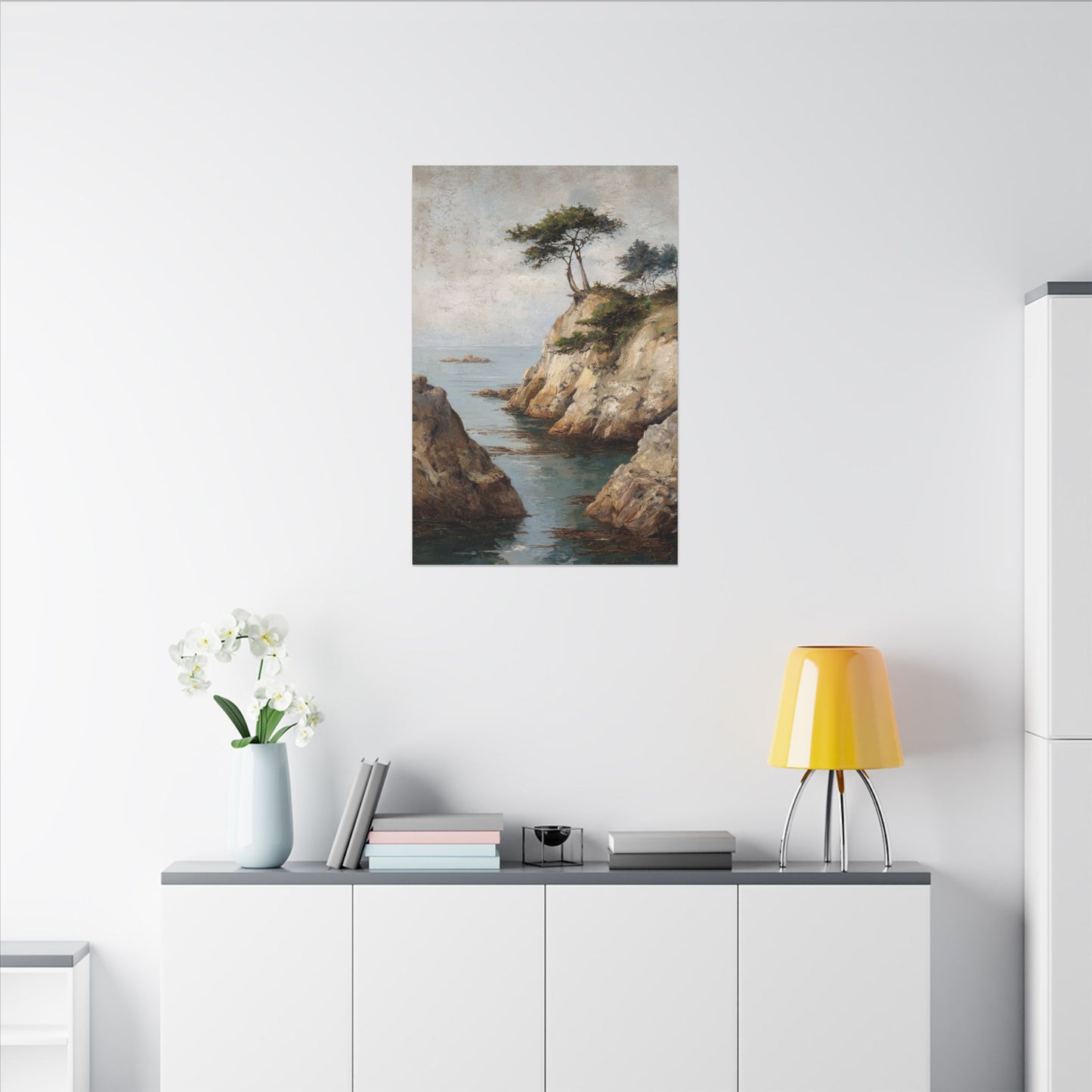 Tranquil Coastal Landscape Art - Soothing Wall Decor