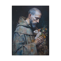 Saint Francis and Rabbit Artwork - Nature Inspired Wall Art