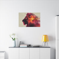 Majestic Lion Watercolor Art | Vibrant Animal Portrait