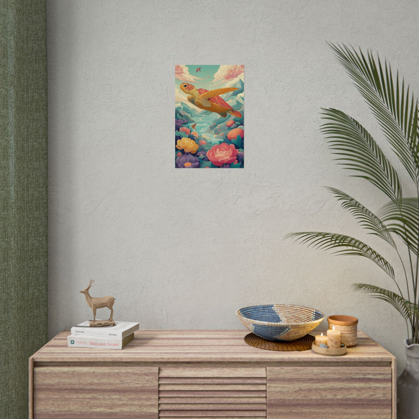 Vibrant Turtle Art | Whimsical Nature Illustration