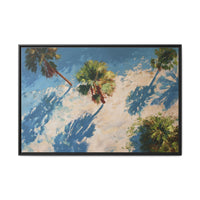 Tropical Palm Trees Artwork | Vibrant Coastal Landscape