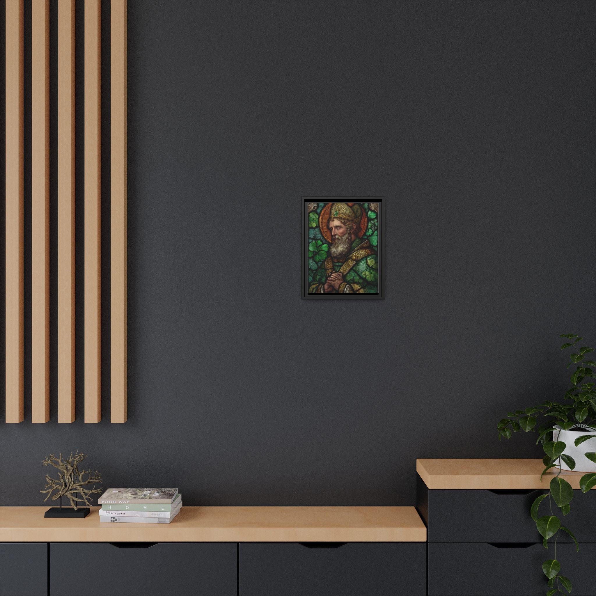 Saint Artwork | Irish Heritage Art | Traditional Green Tones