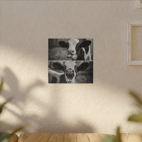 Whimsical Cow Photography | Black and White Animal Art