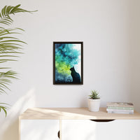 Whimsical Cat Silhouette Watercolor Artwork