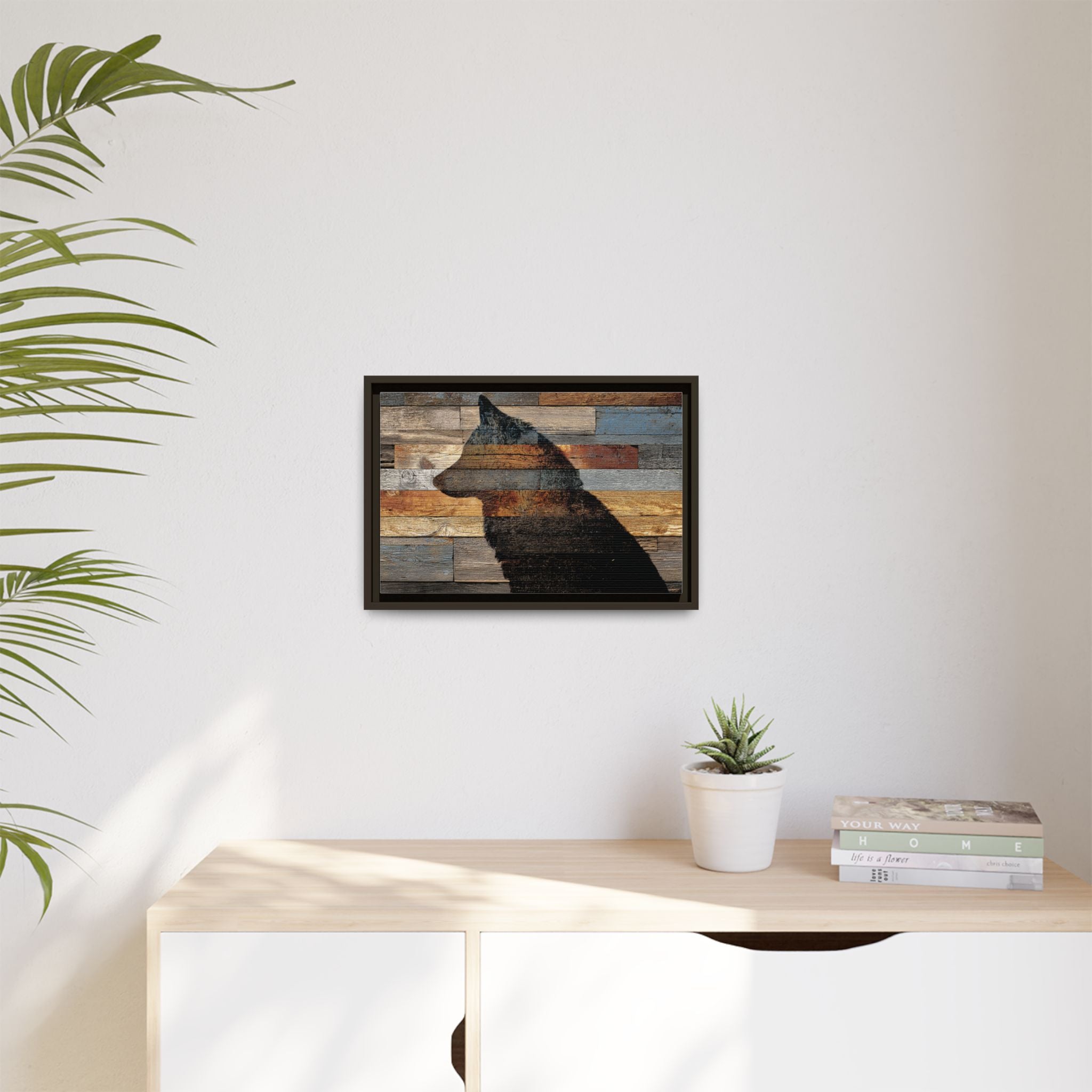 Rustic Wolf Silhouette Wall Art | Nature Inspired Decor