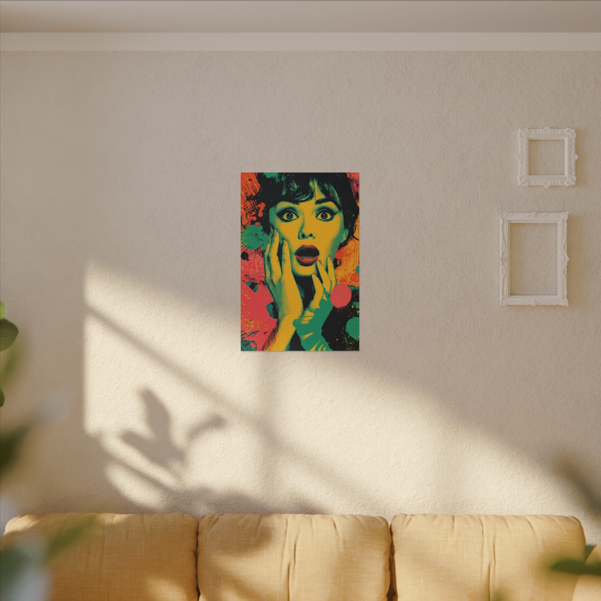 Surreal Pop Art Woman – Vibrant Modern Wall Art