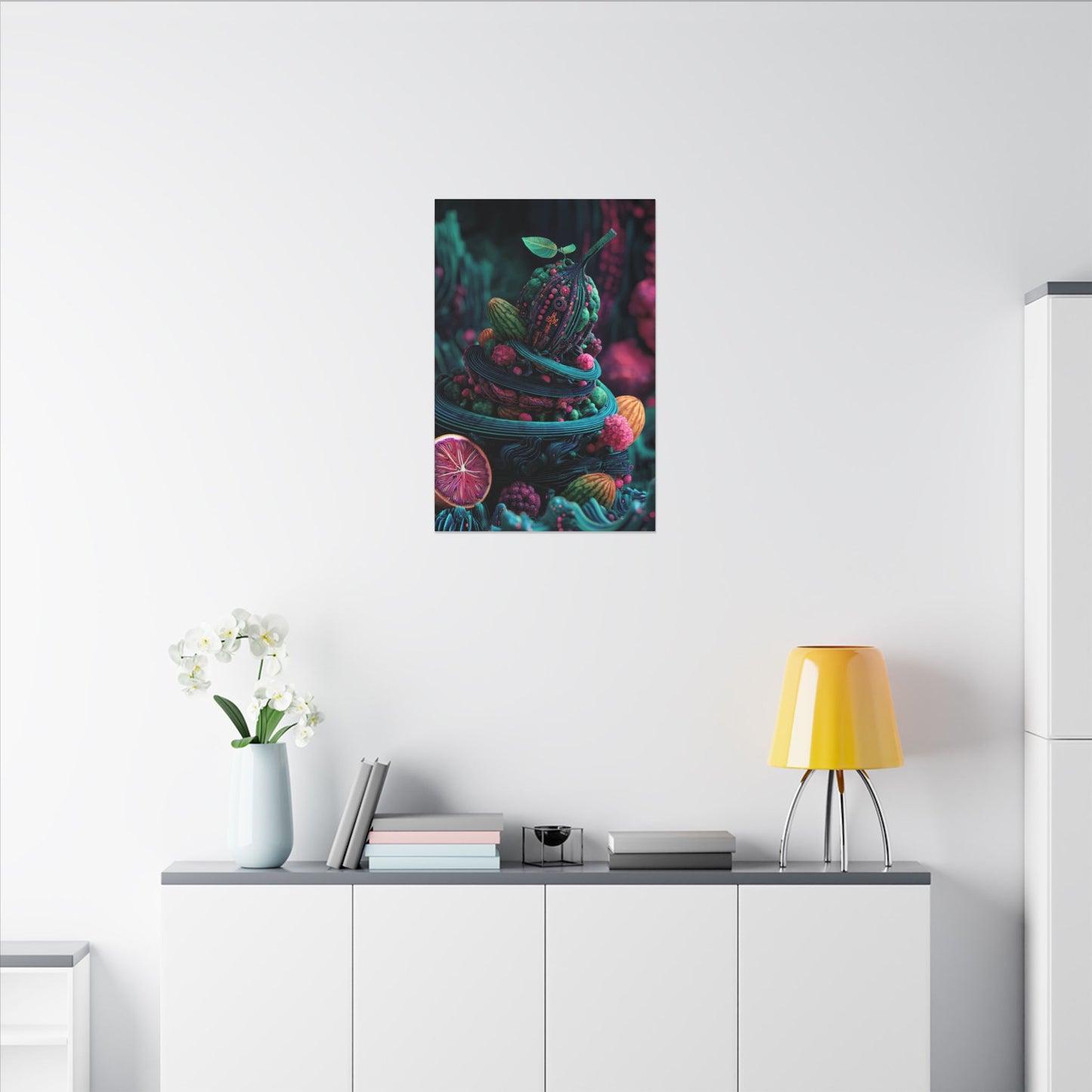 Surreal Fruit Fantasy Art - Vibrant Digital Design