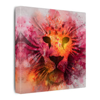 Vibrant Lion Watercolor Artwork | Animal Portrait