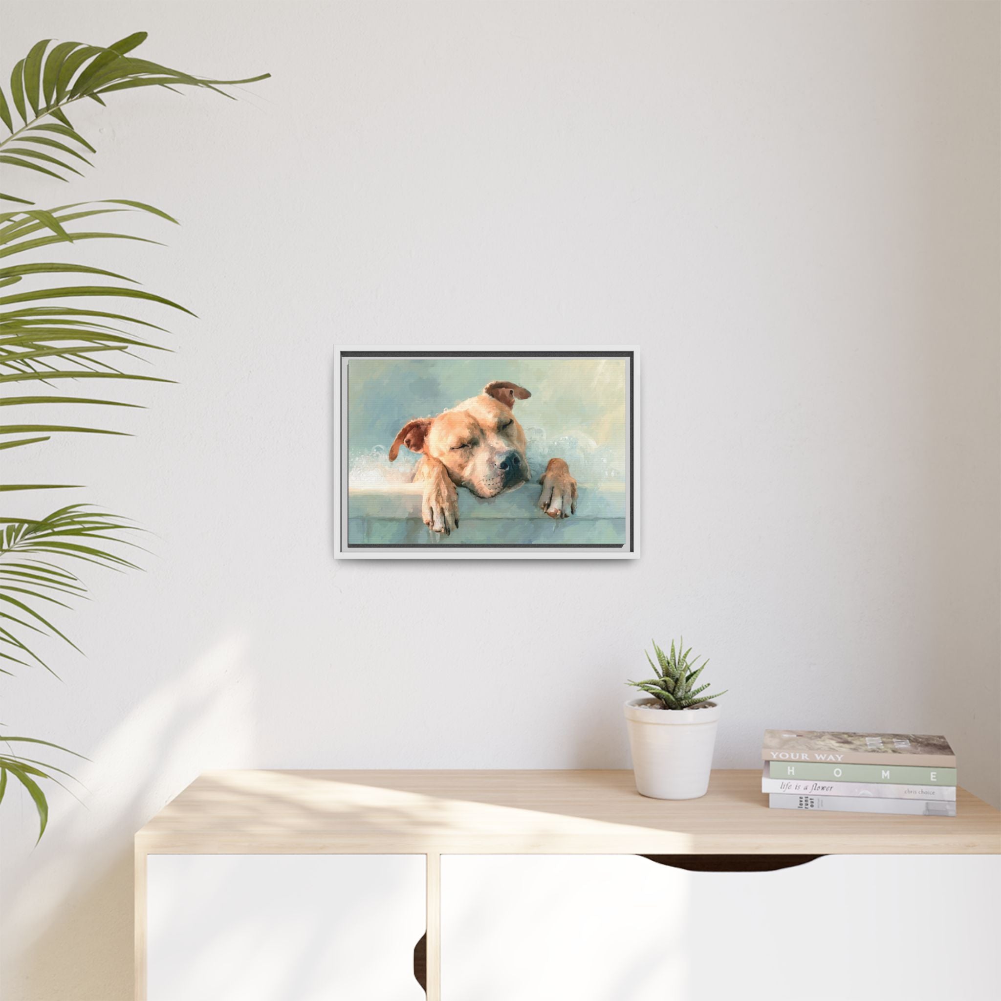 Calming Canine Portrait - Serene Dog Art Print