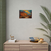 Autumn Festival Night Scene - Colorful Impressionist Art
