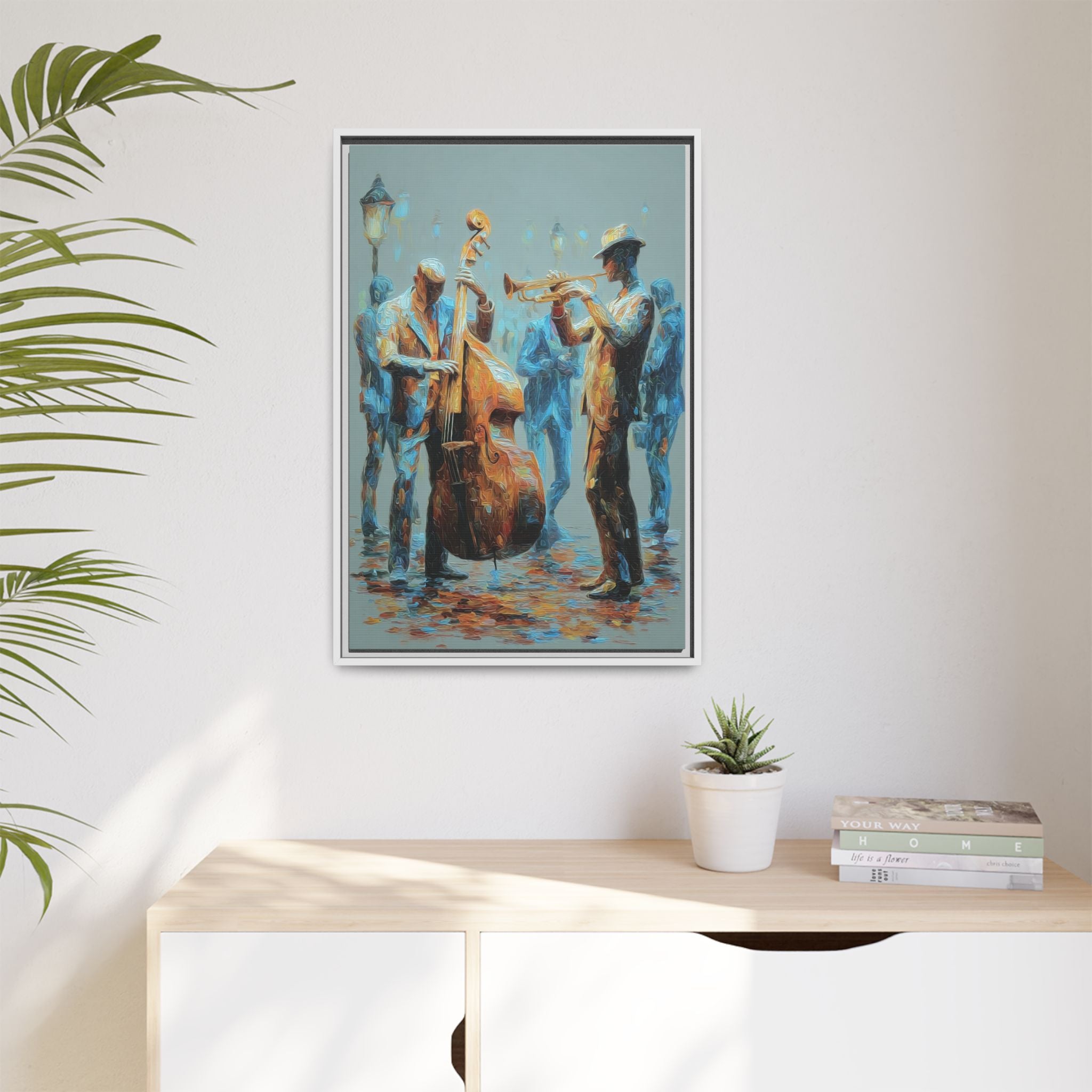 Colorful Jazz Musicians Art for Music Enthusiasts