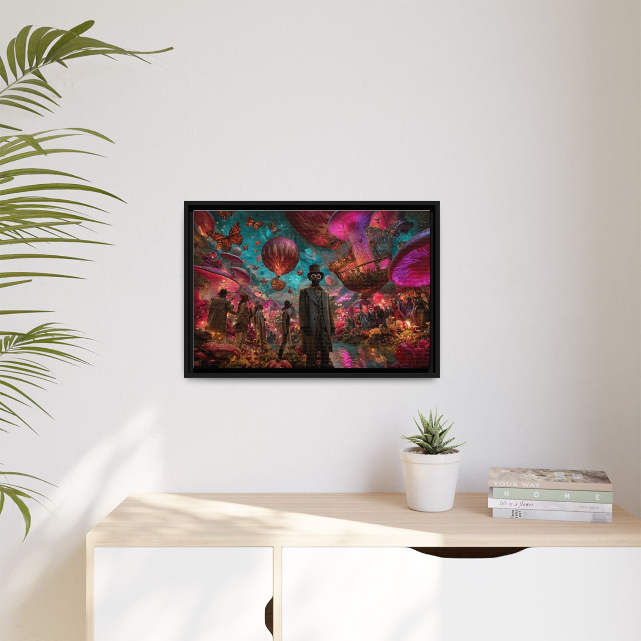 Whimsical Hot Air Balloon Fantasy Artwork | Surreal Landscape