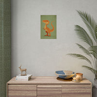 Whimsical Dinosaur Illustration Art for Kids' Rooms