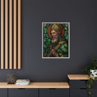 Saint Artwork | Irish Heritage Art | Traditional Green Tones