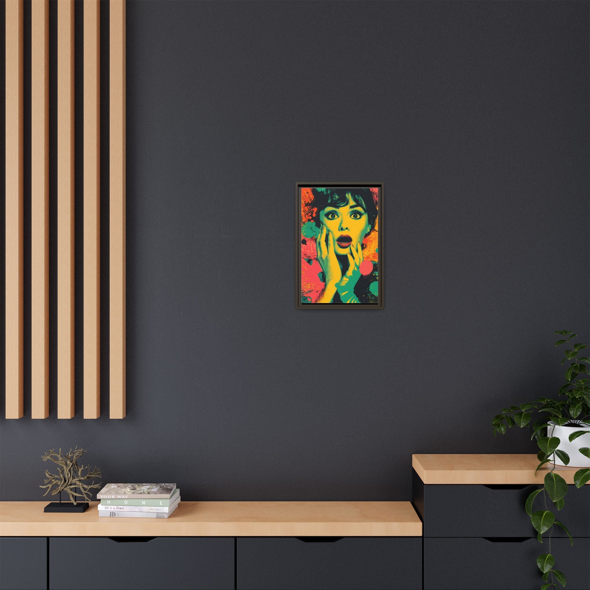 Surreal Pop Art Woman – Vibrant Modern Wall Art