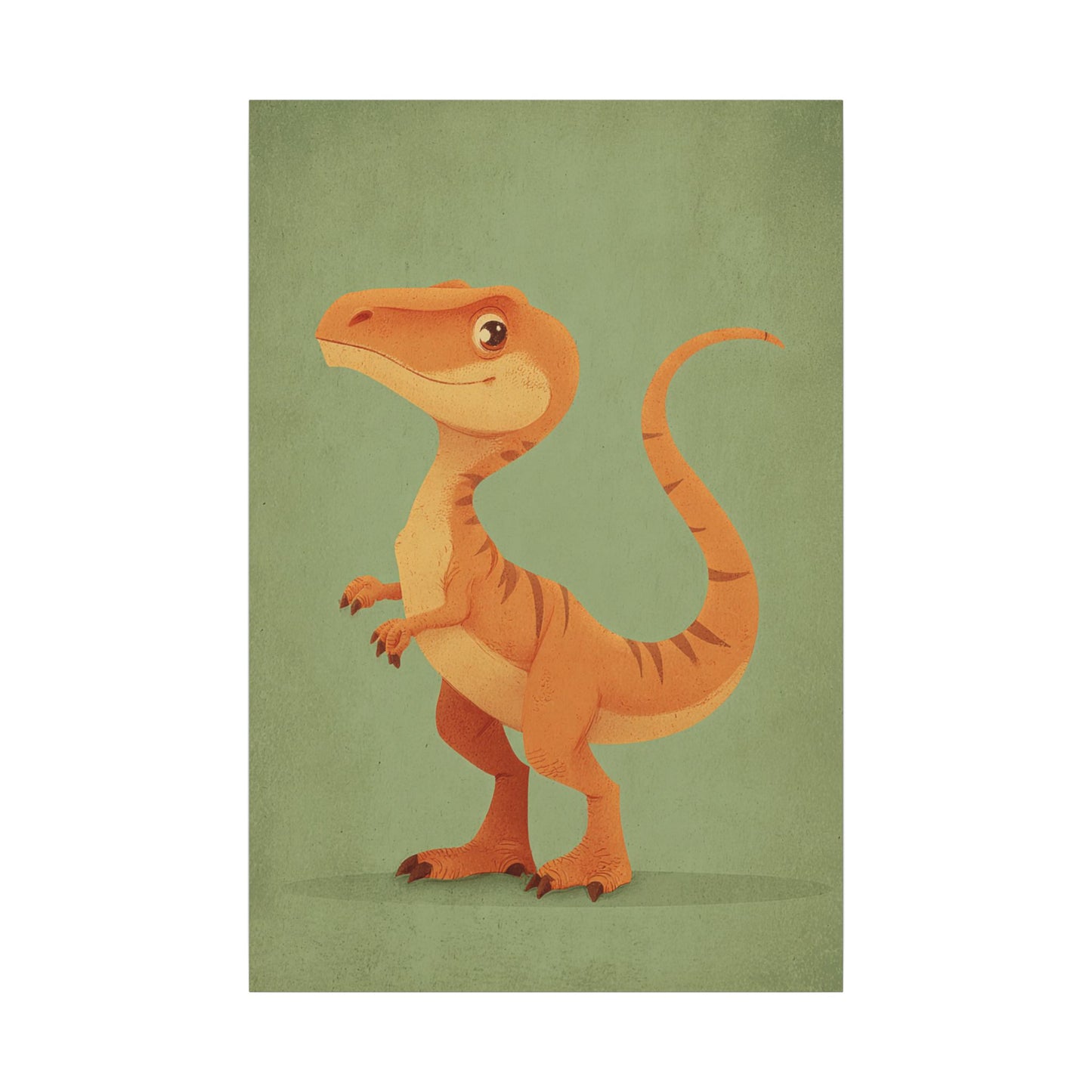 Whimsical Dinosaur Illustration Art for Kids' Rooms