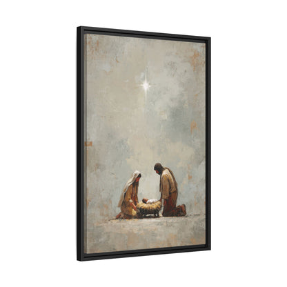 Nativity Scene Art Print - Warm Family Vibes
