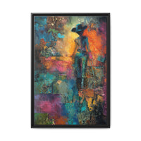 Abstract Cowgirl Art | Colorful Canvas Artwork