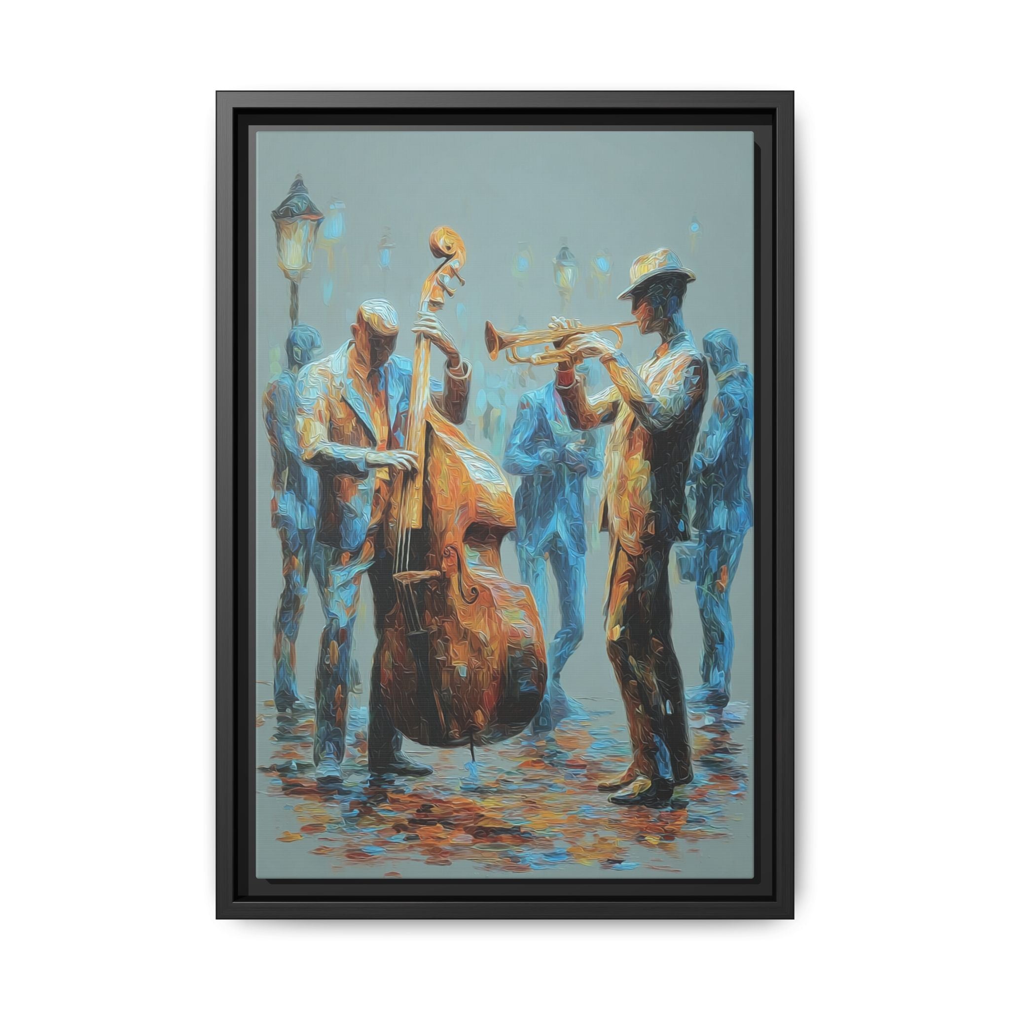 Colorful Jazz Musicians Art for Music Enthusiasts