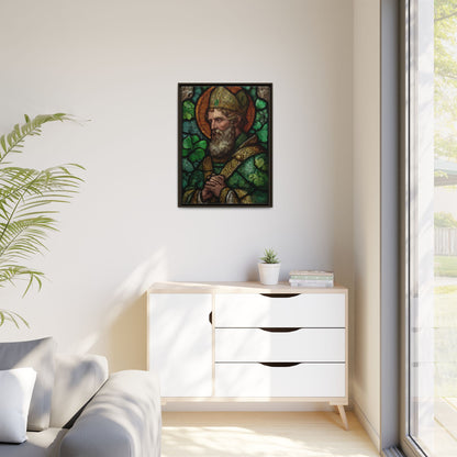 Saint Artwork | Irish Heritage Art | Traditional Green Tones