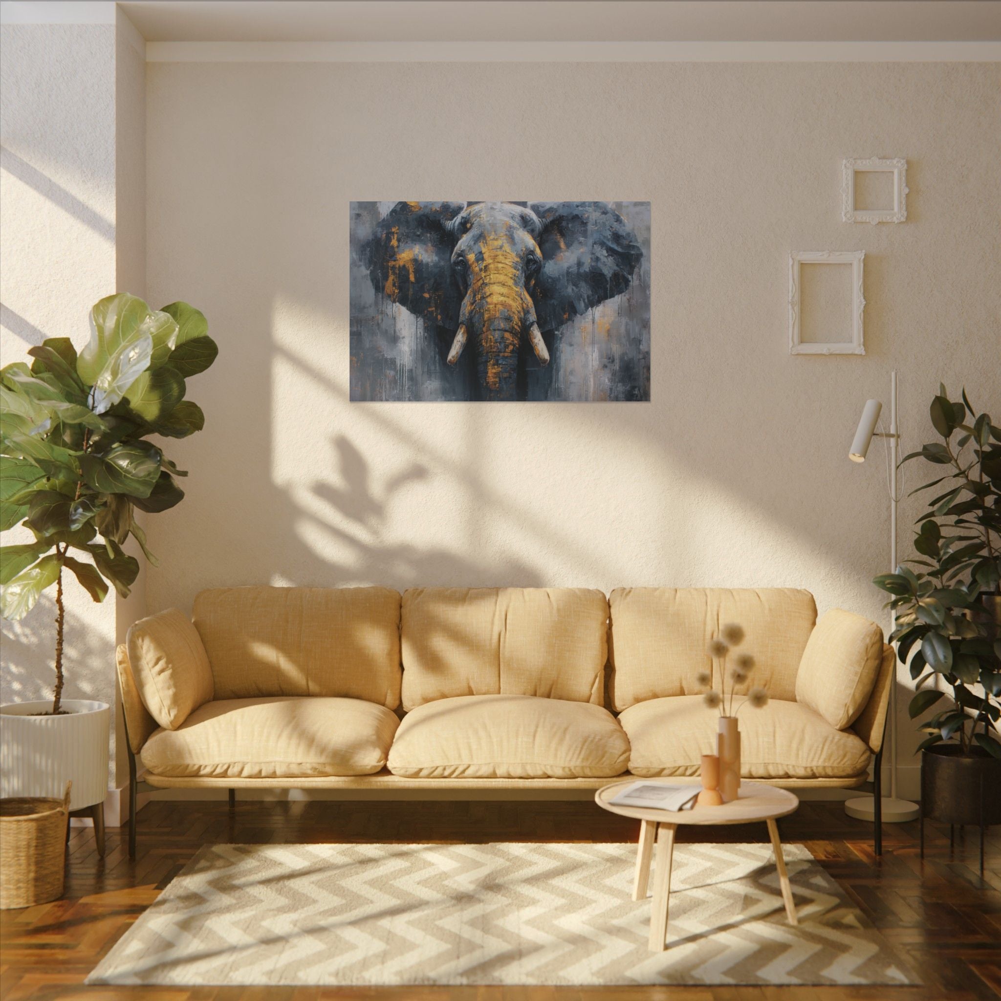Majestic Elephant Wall Art - Abstract Animal Decor