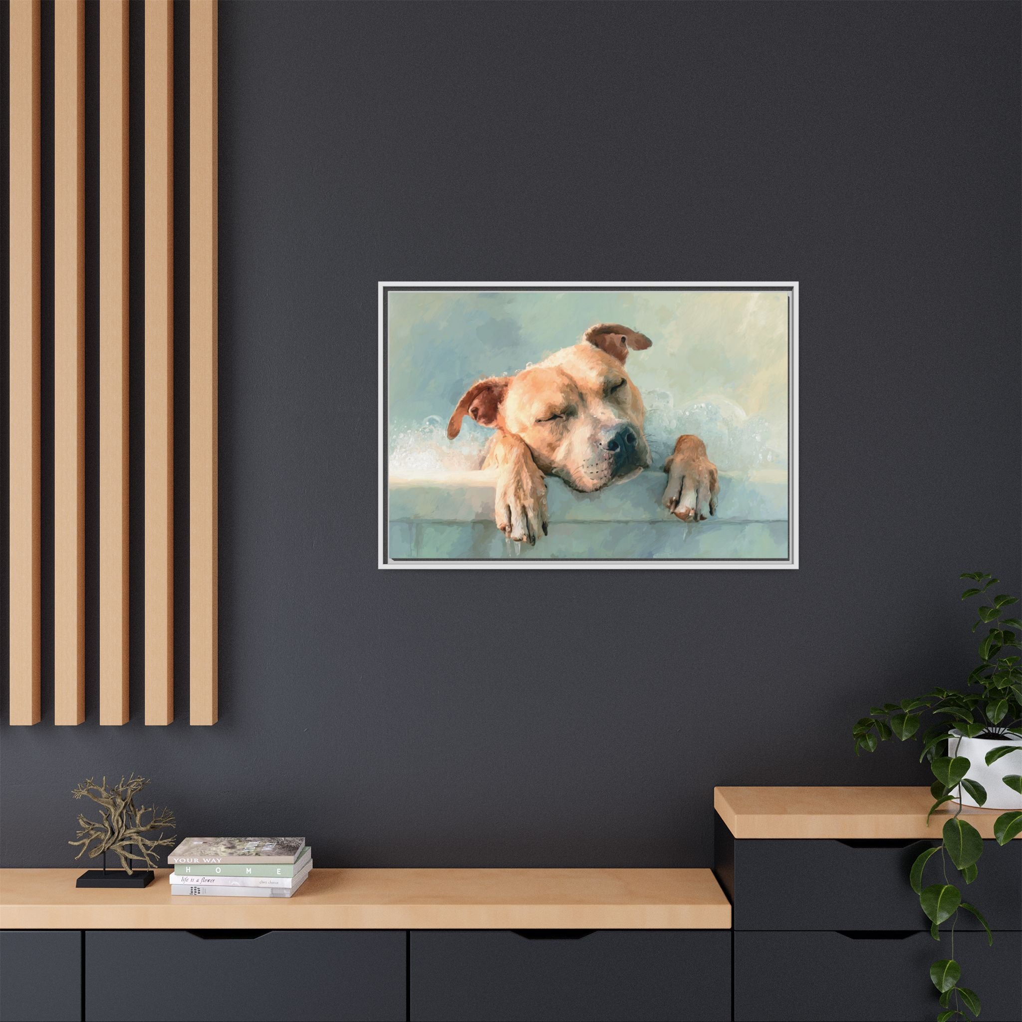 Calming Canine Portrait - Serene Dog Art Print