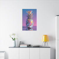 Colorful Pineapple Canvas Art | Abstract Tropical Design
