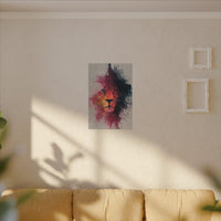 Majestic Lion Watercolor Art | Vibrant Animal Portrait
